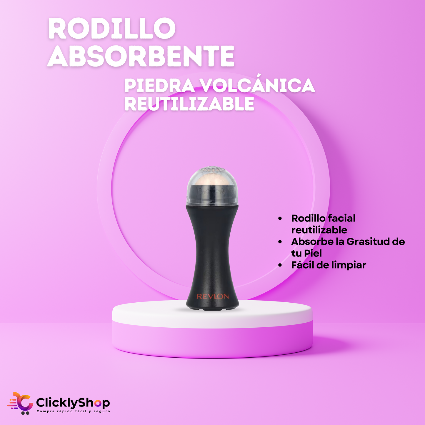 Rodillo Absorbente de grasitud Facial