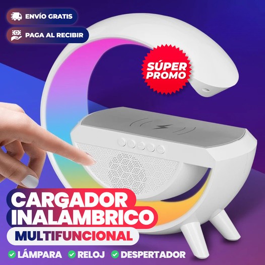 LAMPARA PARLANTE INTELIGENTE CON CARGADOR