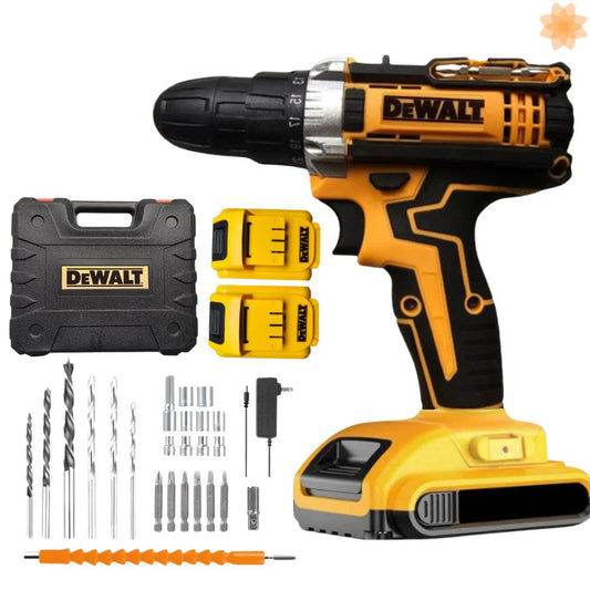 Taladro Eléctrico Inalámbrico DeWalt™ con 2 Baterias | sin Cables
