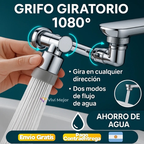 Grifo Giratorio Adaptable 1080°